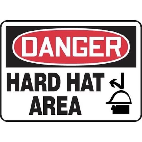 Accuform OSHA DANGER Safety Sign HARD HAT MPPE061XT MPPE061XT - main